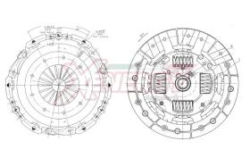 AP XENERGY VKFDB10 - KIT EMBRAGUE FORD FIESTA V FUSION 1.4 TDCI  NO ESP KIT 2 PZ