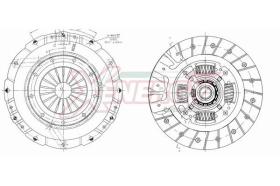 AP XENERGY VKFTB20XX - KIT EMBRAGUE FIAT DOBLO (119-223) PUNTO (188) YPSILON (843)