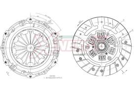 AP XENERGY VKCTB001612 - KIT EMBRAGUE CITROEN C1-C2-C3-DS3 PEG.207-208-2008 1.4 HDI K