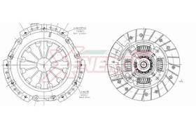 AP XENERGY VKFTB001119 - KIT EMBRAGUE FIAT GRANDE PUNTO-BRAVO-IDEA A.R. MITO YPSILON