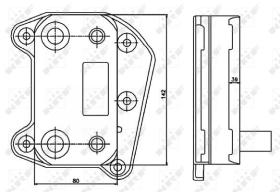 NRF 31183 - REFRIGERADOR ACEITE TURISMOS MERCED