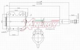 AP XENERGY X810335 - Amortiguadores del. SPRINTER 2-T,3-T-VW LT 28-35,28-46