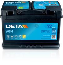 BATERIAS DK720 - Batería de arranque - DETA AGM 72AH 720EN