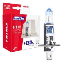 AMIO 01404 - KIT HALÓGENOS LUMITEC LIMITED +130% H1 12V 55W DUO BOX