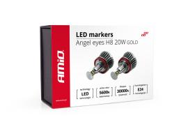 AMIO 01543 - LED MARKER/ OJOS DE ÁNGEL H8 20W GOLD