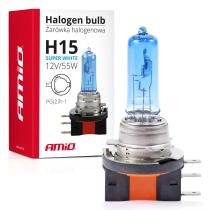 AMIO 01492 - Lampara halogena H15 12v 55w super white