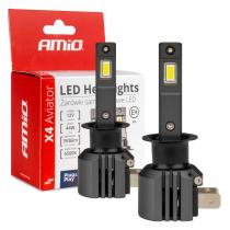 AMIO 03761 - BOMBILLAS LED PARA COCHE SERIE X4 AVIATOR H1 6500K CANBUS